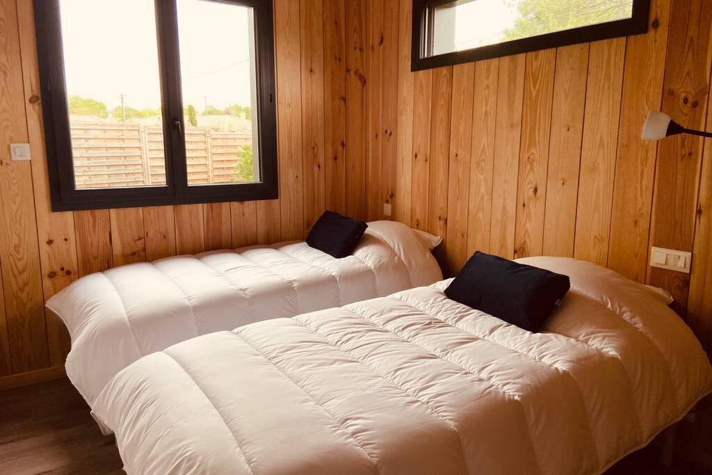 CHALET MONTANA - AU COTTAGE DU MEDOC - Proche de BORDEAUX Saint-Aubin-de-Médoc Exterior foto